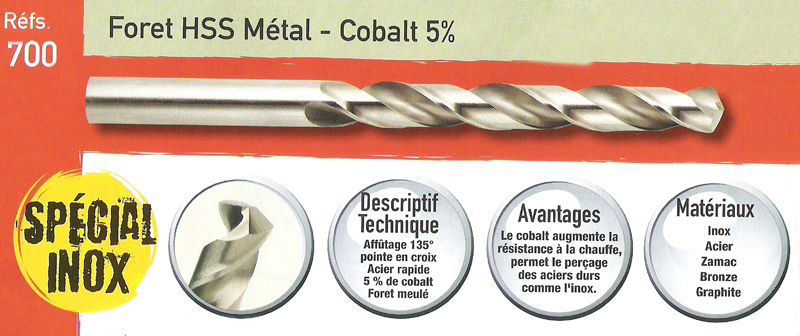 Foret HSS Metal-Cobalt 5%