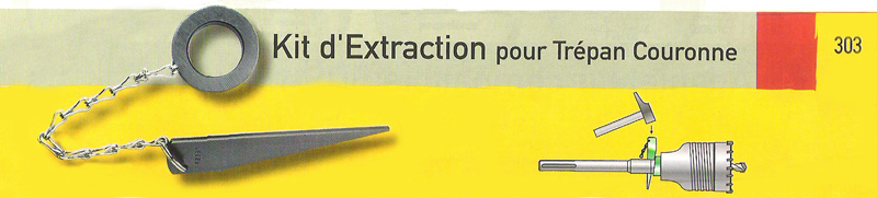 Kit d'Extraction pour trepan Couronne